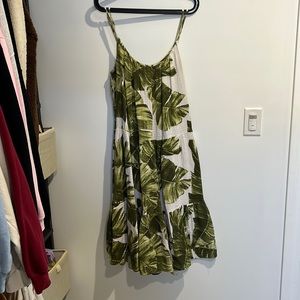 Tropical leaf sundress